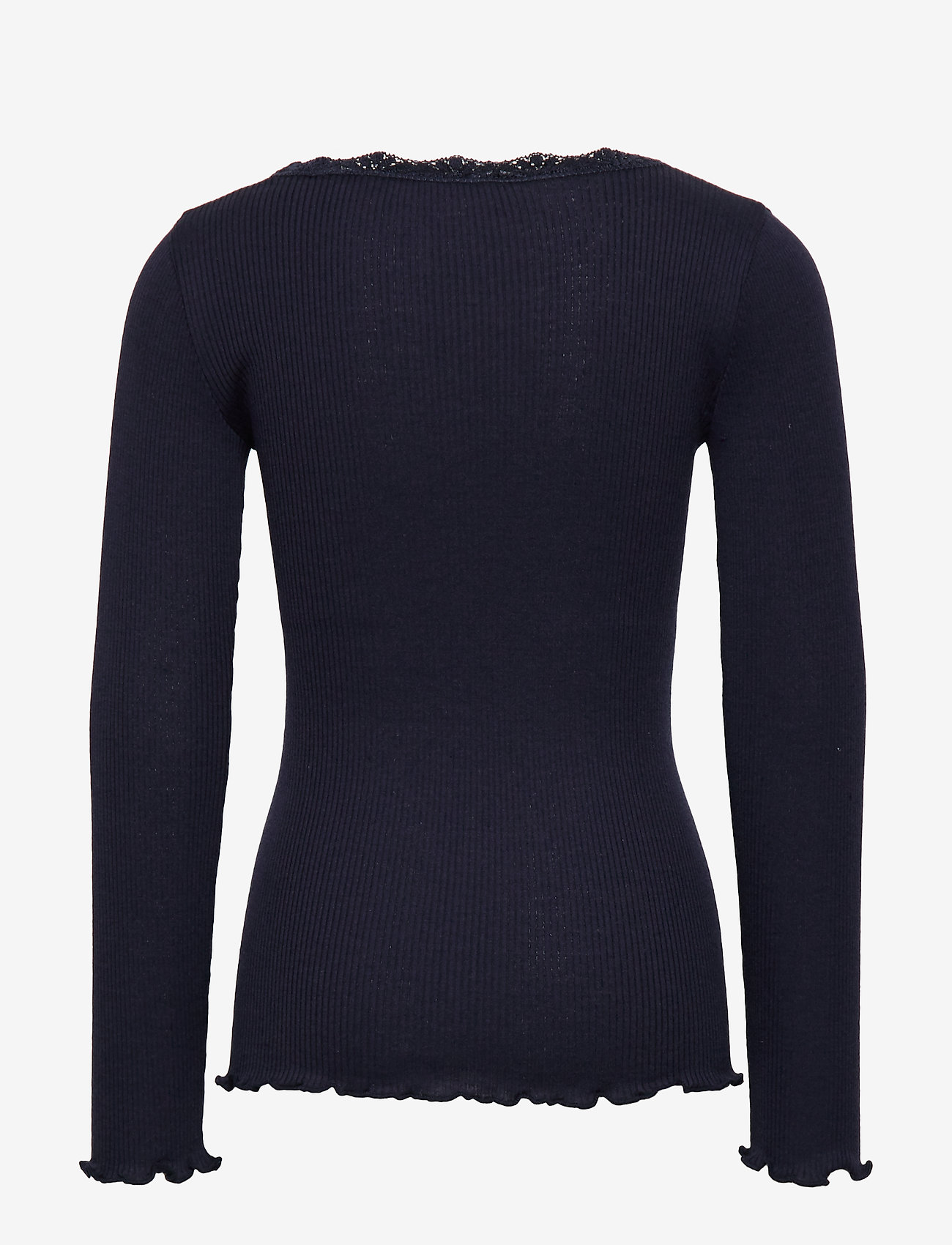 Rosemunde Kids - RKBeatha LS Lace Top - långärmade t-shirts - navy - 1