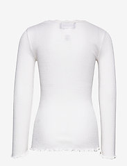 Rosemunde Kids - Silk t-shirt w/ lace - t-shirts à manches longues - new white - 1