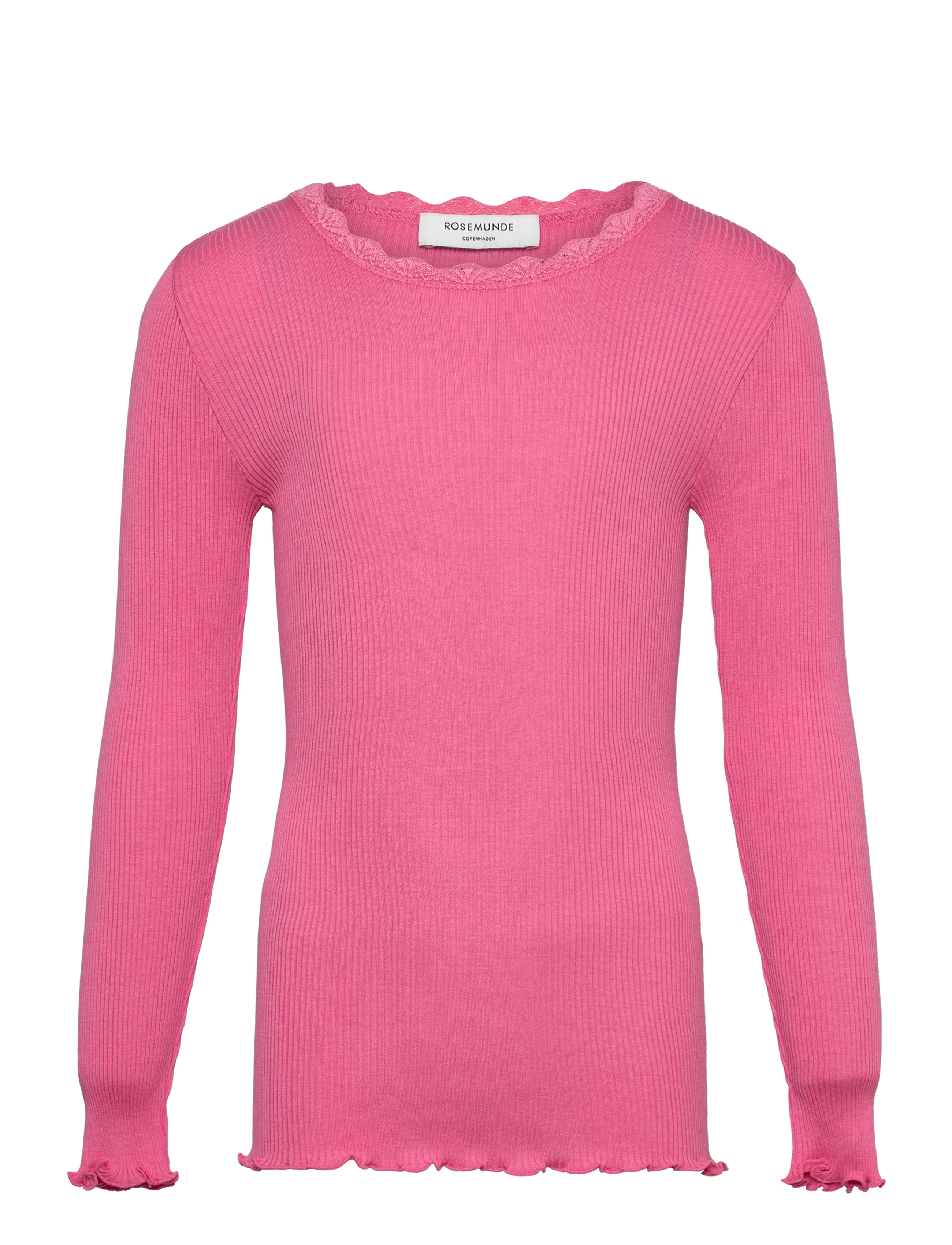 Rosemunde Kids RKBeatha LS Lace Top - Overdele - SUGAR PLUM / pink/rose