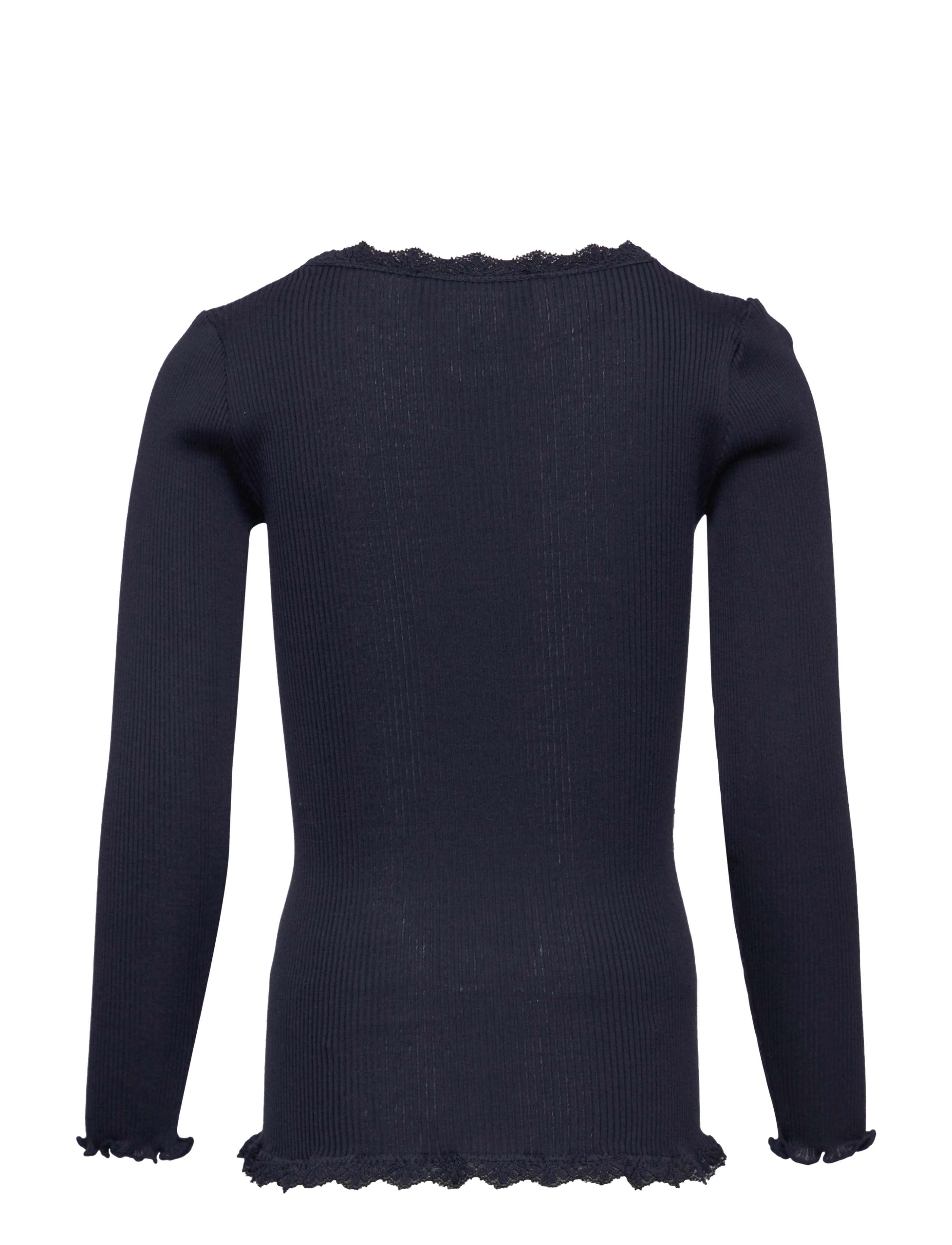 Rosemunde Kids - RKBeatha LS Cardigan w/ lace - cardigans - navy - 1