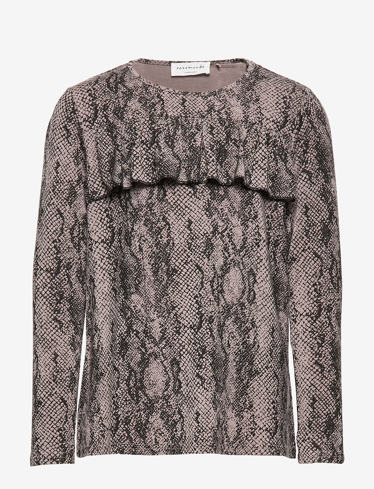 Rosemunde Kids - T-shirt ls - grey python print - 0