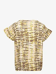 Rosemunde Kids - T-shirt ss - short-sleeved t-shirts - sand striped tie dye print - 1