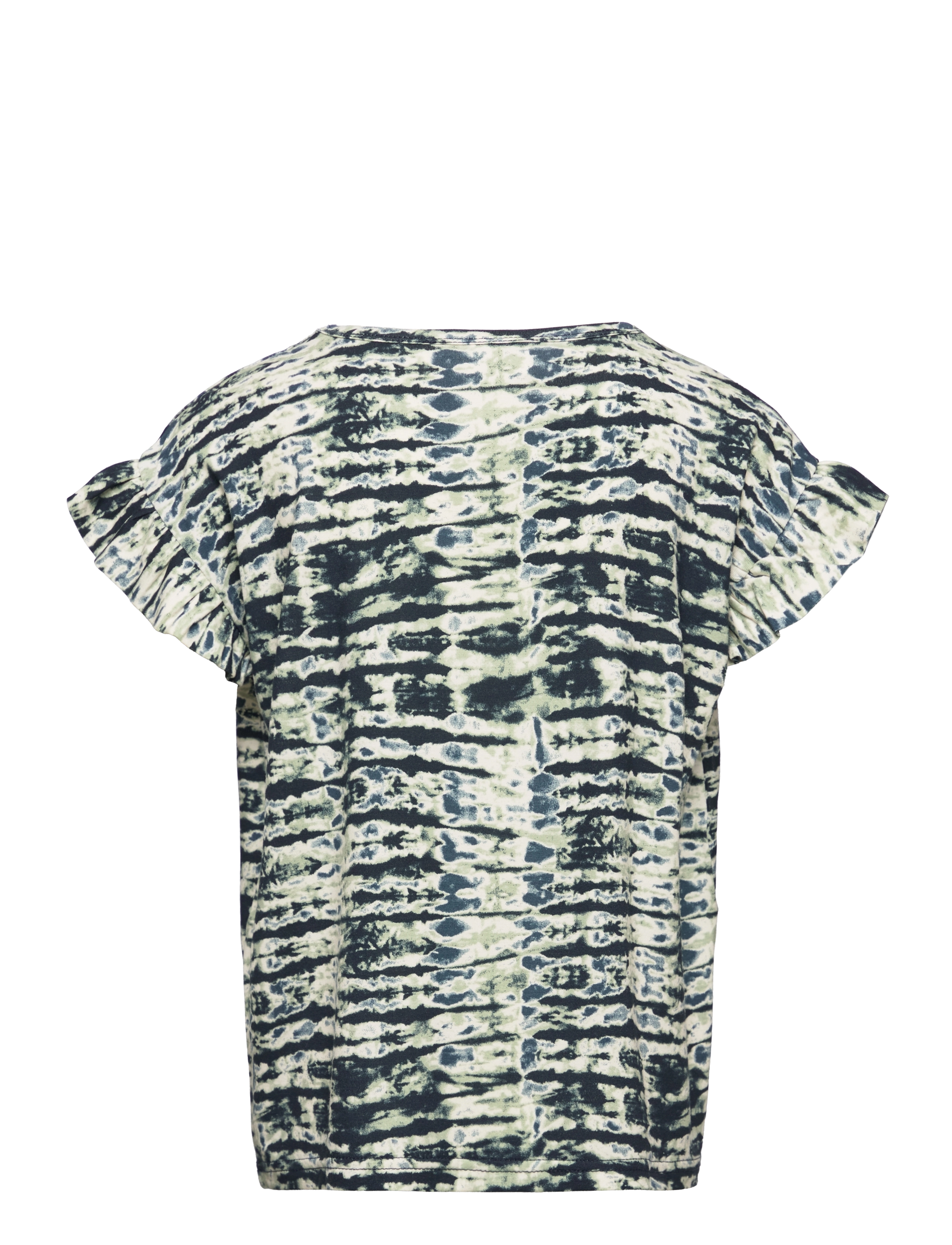 Rosemunde Kids - T-shirt - blue striped tie dye print - 1