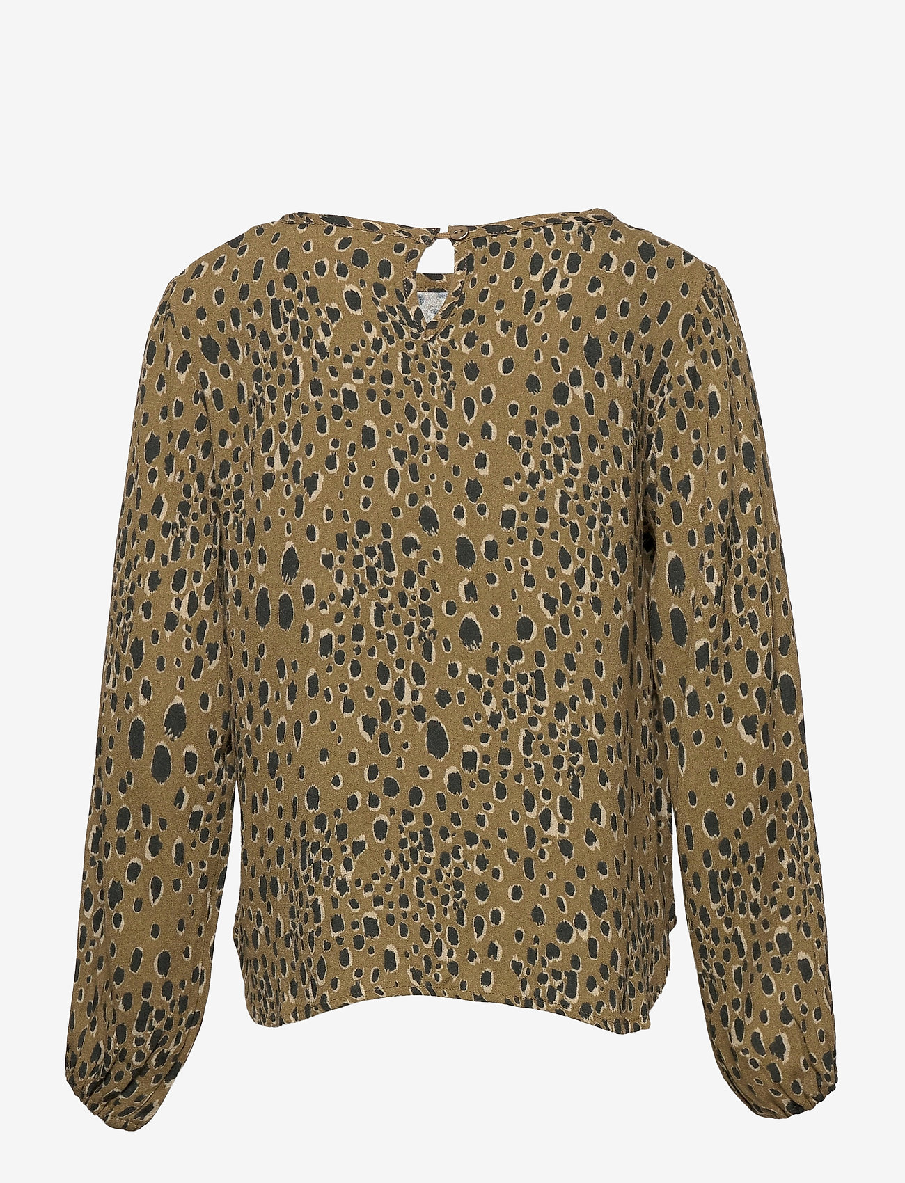 Rosemunde Kids - Blouse ls - green blurred spot print - 1