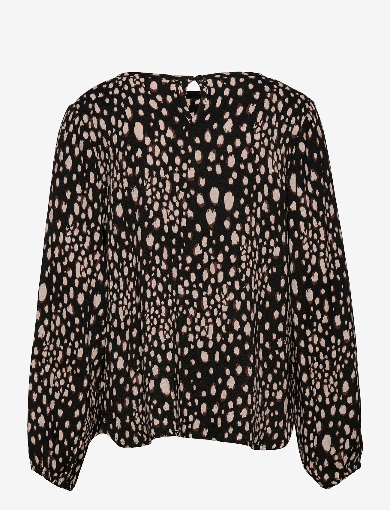Rosemunde Kids - Blouse ls - black blurred spot print - 1