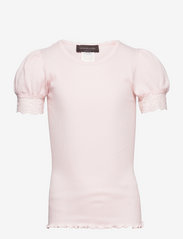 Organic t-shirt w/ lace - ROSE CLOUD