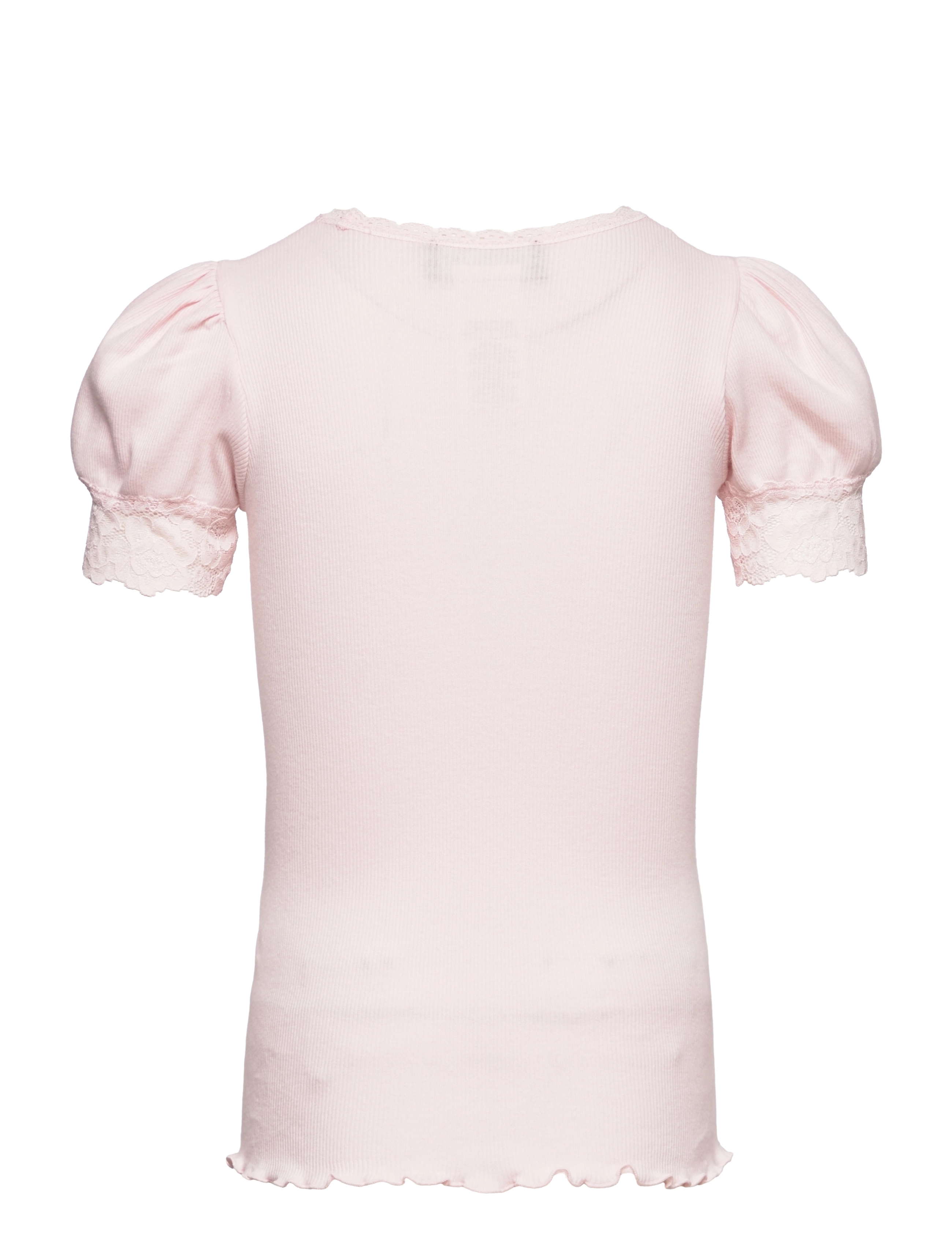 Rosemunde Kids - Organic t-shirt w/ lace - rose cloud - 1