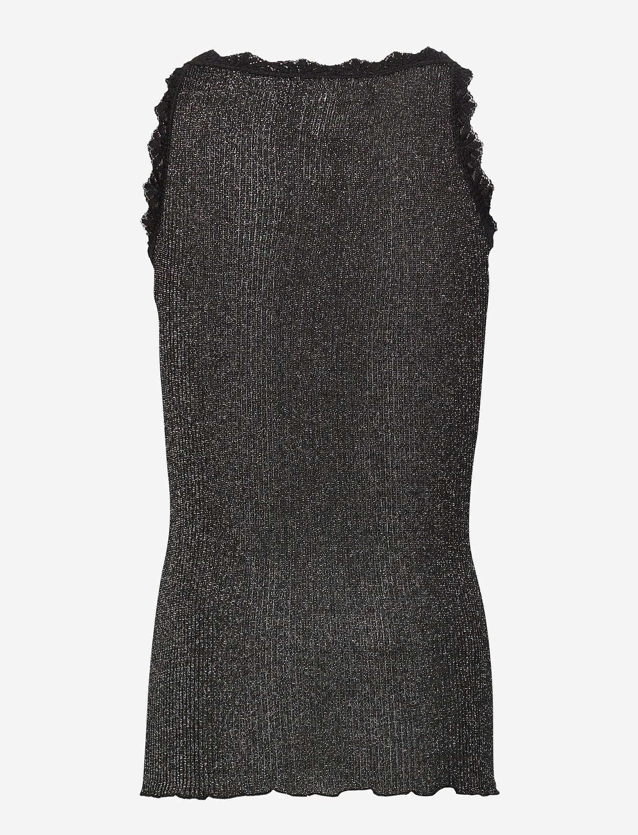 Rosemunde Kids - Silk top regular w/ lurex - black silver shine - 1