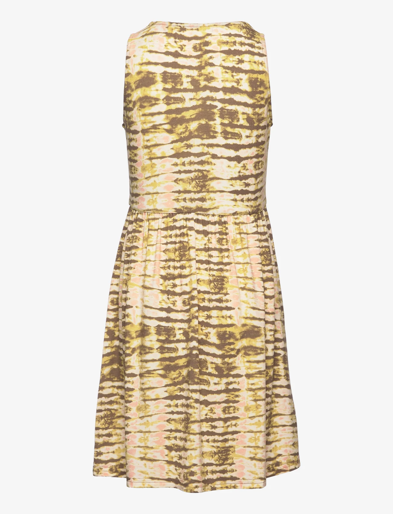 Rosemunde Kids - Dress - kjoler uten ermer i avslappet stil - sand striped tie dye print - 1