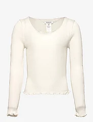 Rosemunde Kids - Silk t-shirt - long-sleeved t-shirts - ivory - 0