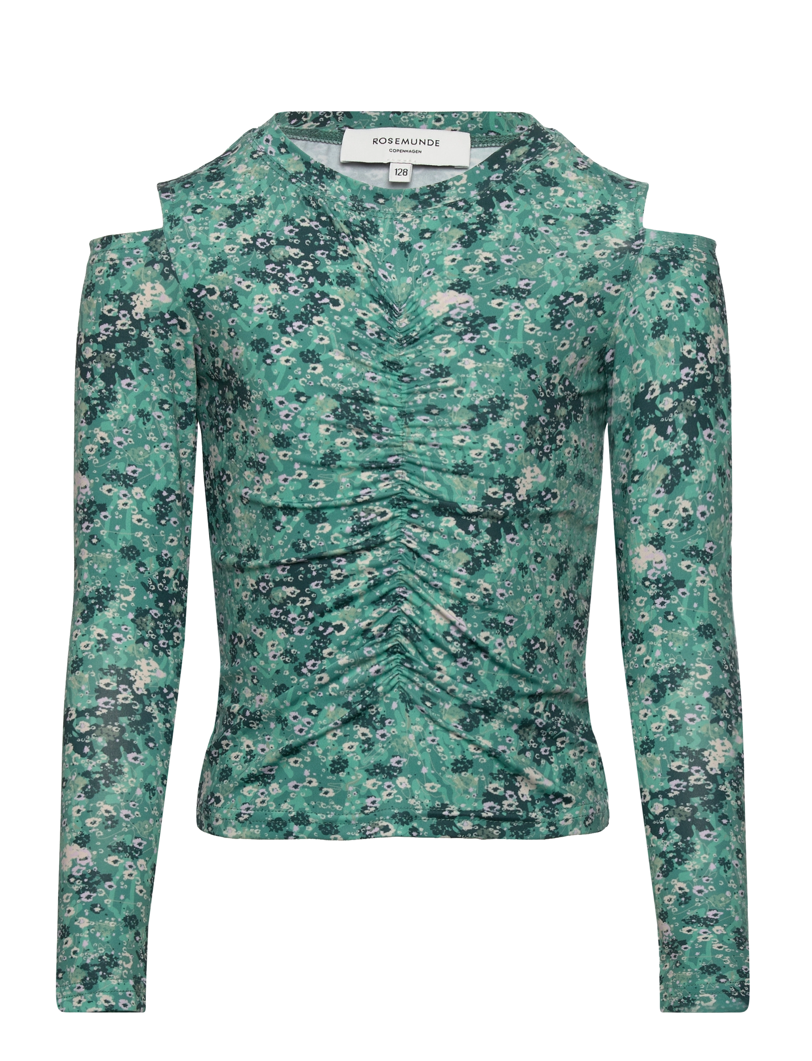 Rosemunde Kids T-shirt - Riided - EUCALYPTUS FLOWER PRINT / green