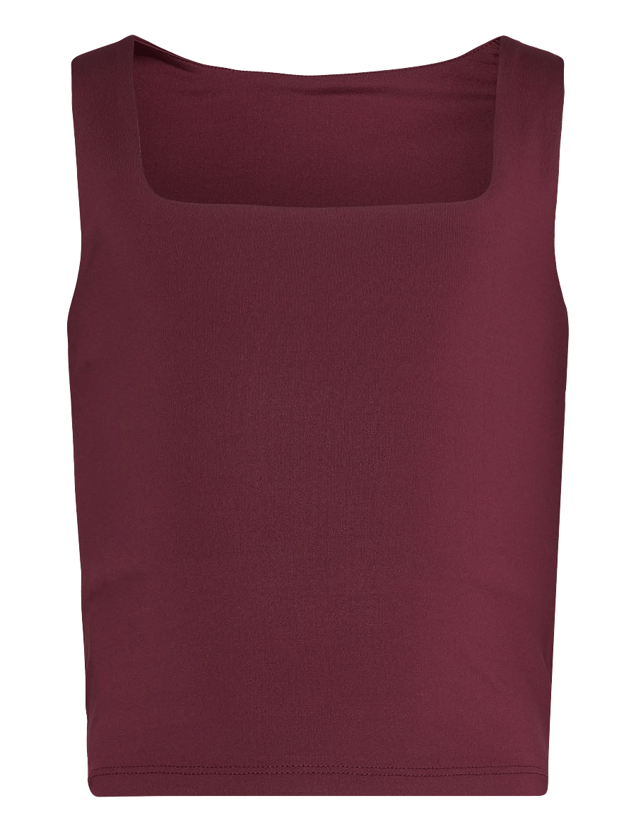 Rosemunde Kids - RKBillie Reversible SL Short Top - tanktops - tawny port - 0