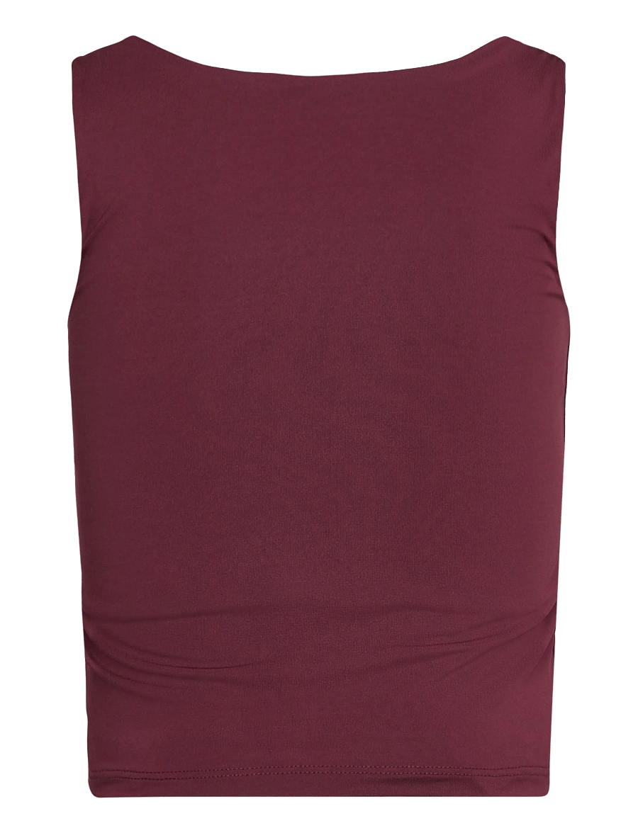 Rosemunde Kids - RKBillie Reversible SL Short Top - tanktops - tawny port - 1