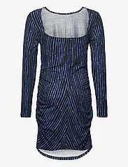 Rosemunde Kids - Viscose dress - langærmede hverdagskjoler - blue uneven stripe print - 1