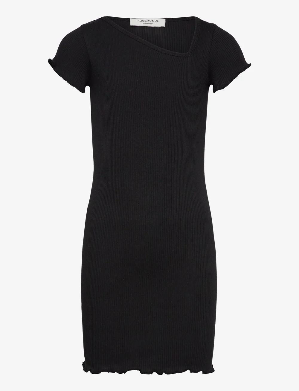 Rosemunde Kids - RKBaybay SS Dress - kortärmade vardagsklänningar - black - 0