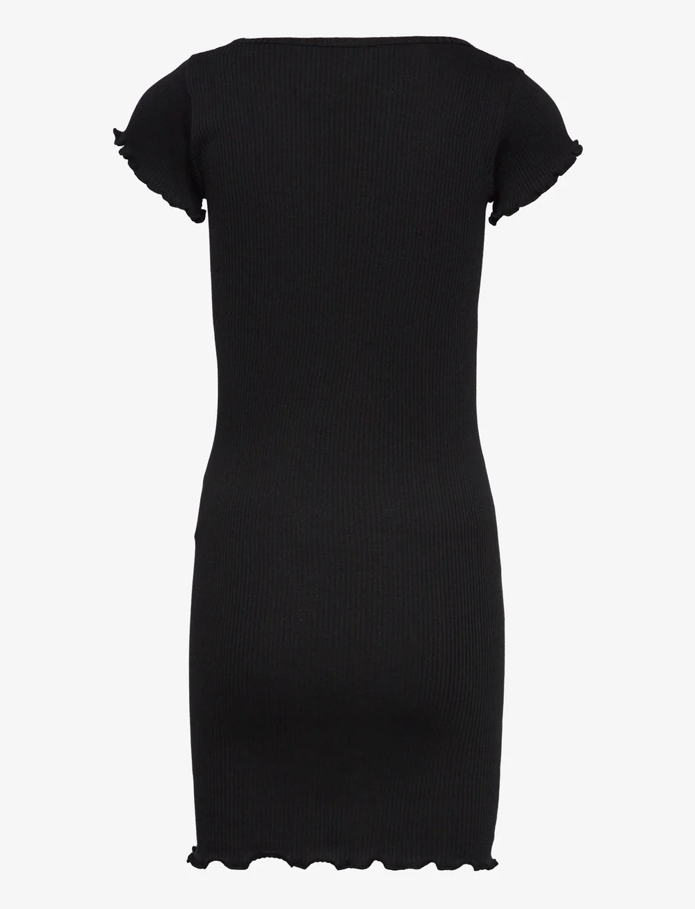 Rosemunde Kids - RKBaybay SS Dress - kortärmade vardagsklänningar - black - 1
