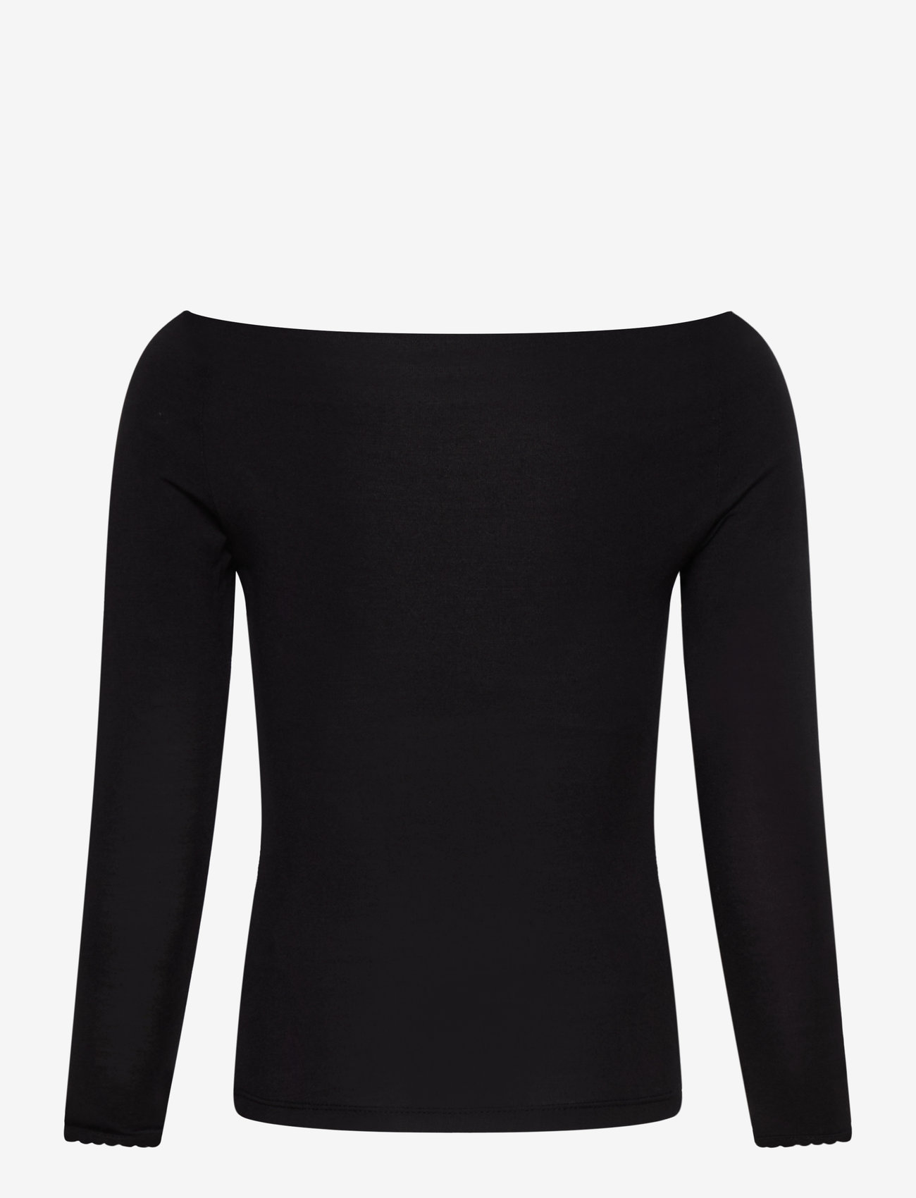 Rosemunde Kids - RKBiarritz LS Off Shoulder T-shirt - langærmede t-shirts - black - 1