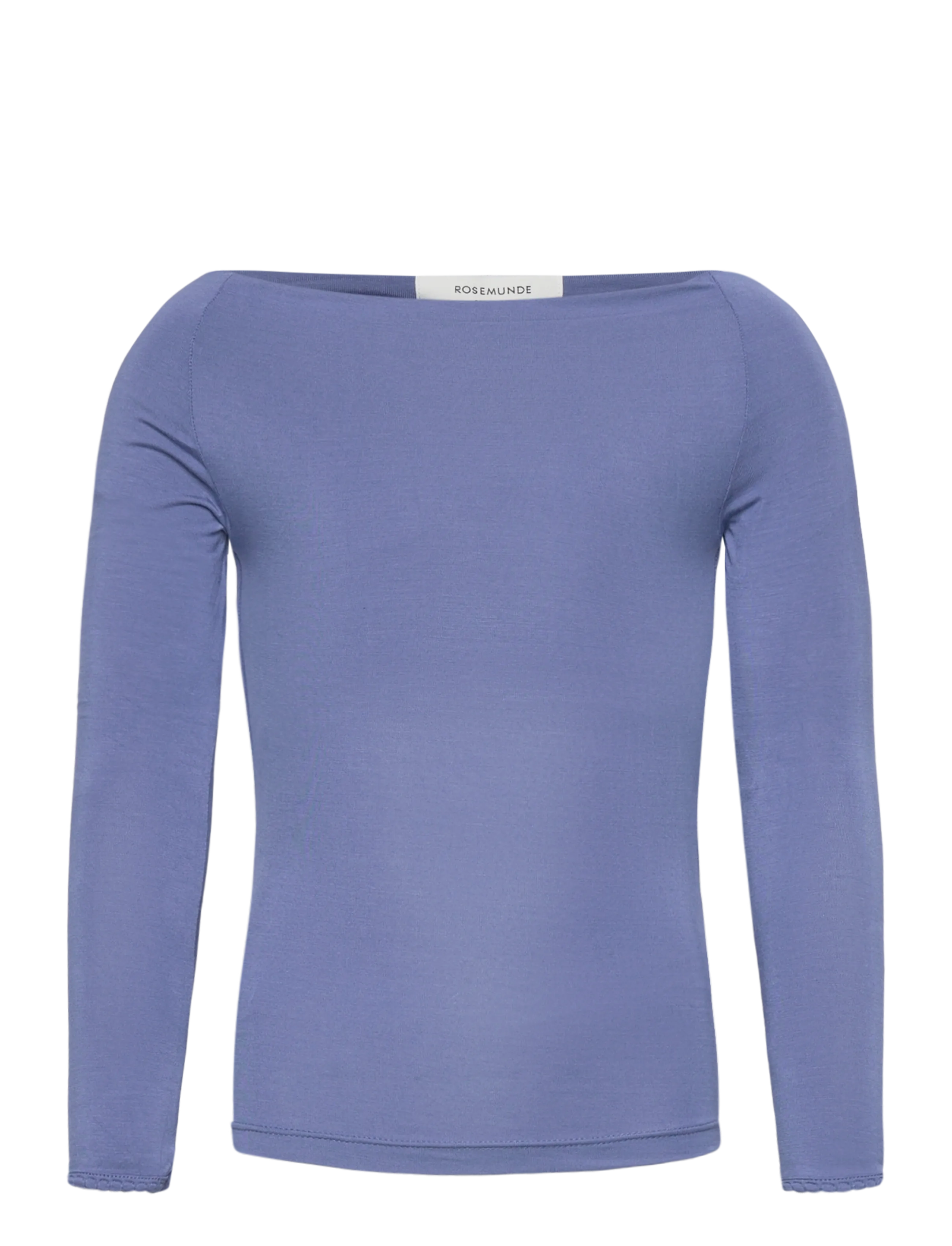 Rosemunde Kids Rkbiarritz Ls Off Shoulder T-Shirt, 176, T-shirts, Blau - Long-sleeved Kinder
