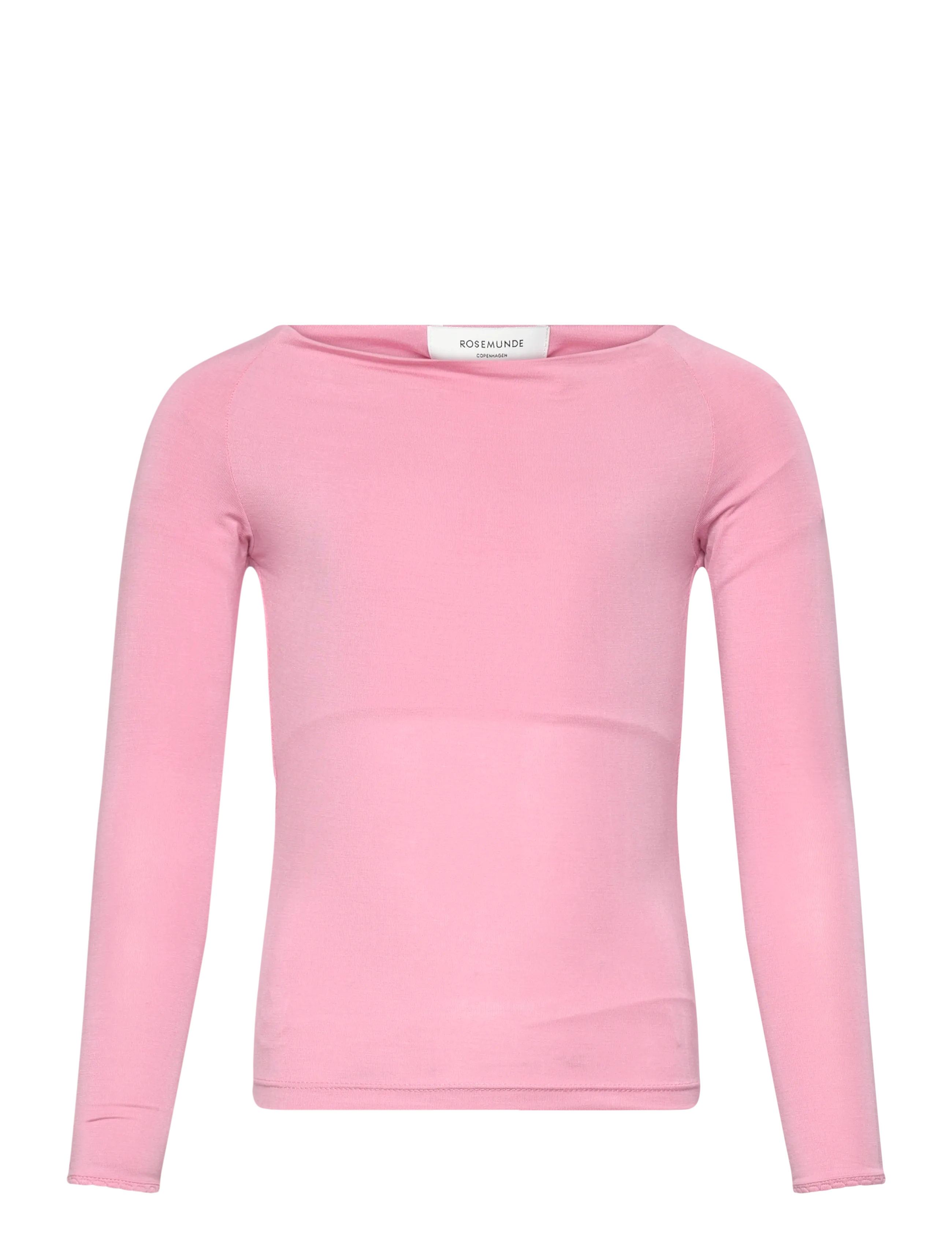 Rosemunde Kids Rkbiarritz Ls Off Shoulder T-Shirt, 128, T-shirts, Rosa - Long-sleeved Kinder