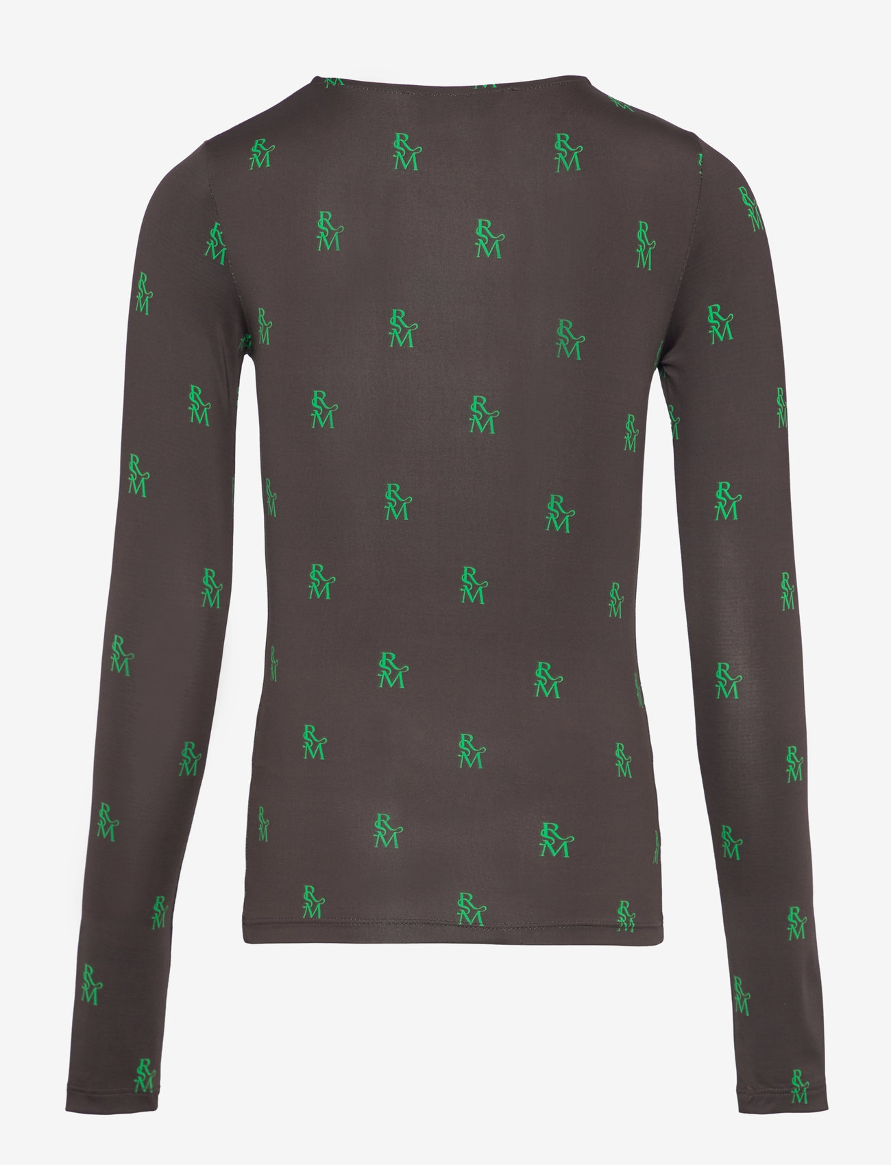 Rosemunde Kids - Long sleeve t-shirt - langärmelig - rsmn monogram green print - 1