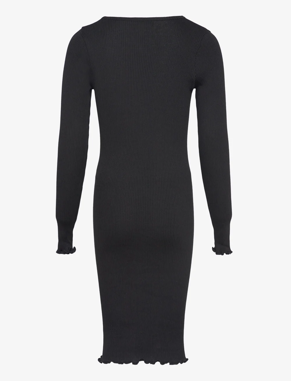 Rosemunde Kids - RKBaybay LS Midi Dress - långärmade vardagsklänningar - black - 1