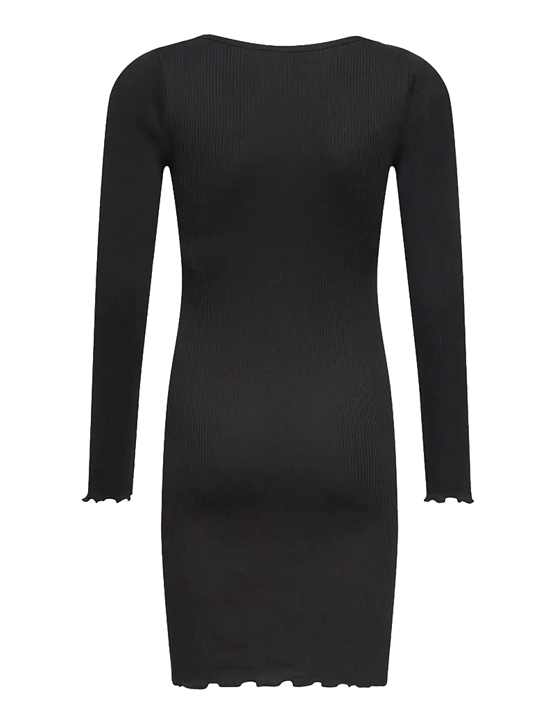 Rosemunde Kids - Cotton dress - langärmelige freizeitkleider - black - 1