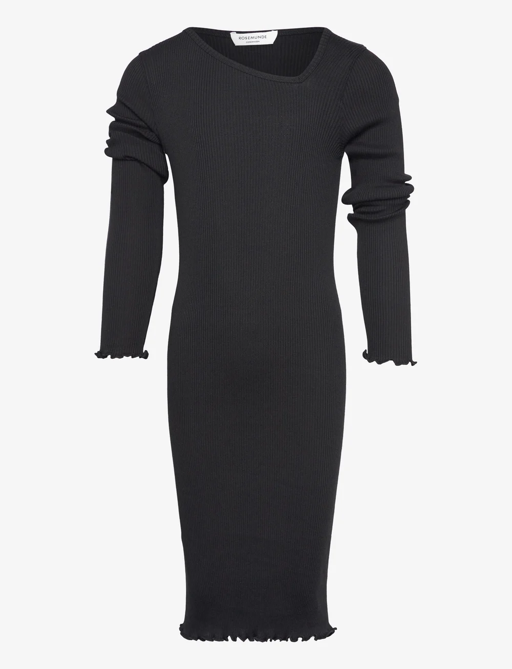Rosemunde Kids - RKBaybay LS Midi Dress - långärmade vardagsklänningar - black - 2