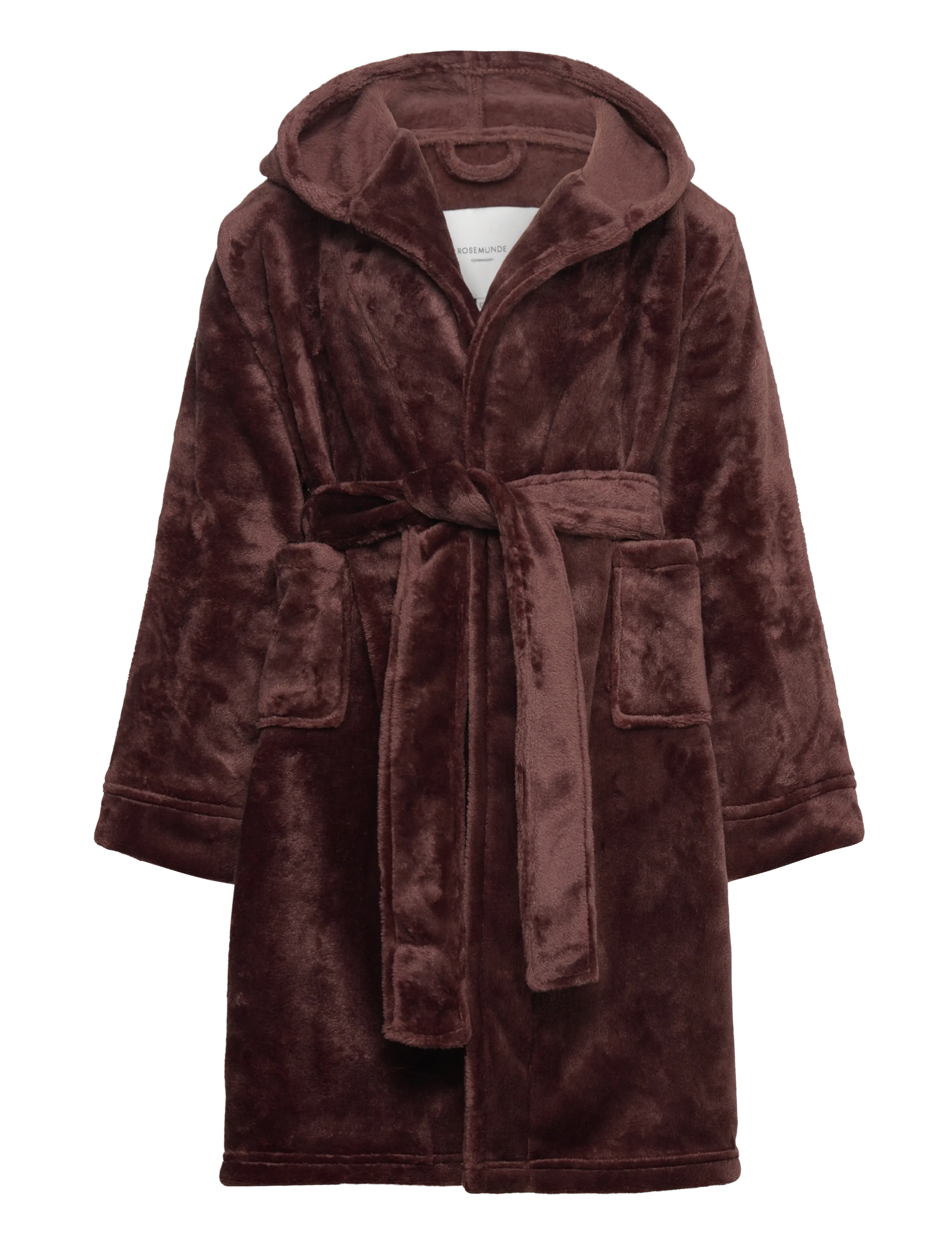 Rosemunde Kids Rhflurry Kids Hooded Fleece Robe, 128, Brown, Nat- & Undertøj > Badekåber, Børn