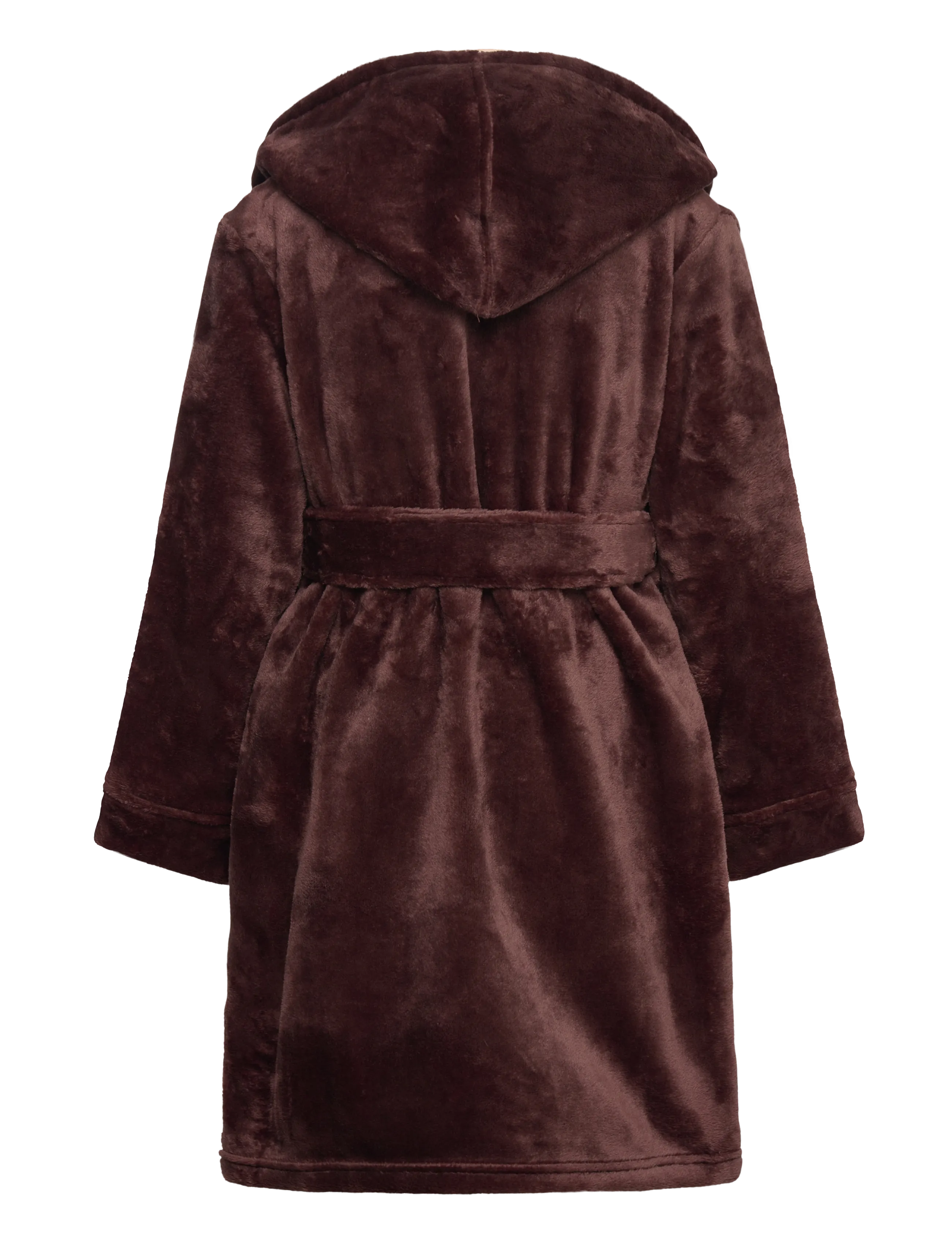 Rosemunde Kids - RHFlurry Kids Hooded Fleece Robe - morgonrockar - chestnut - 1