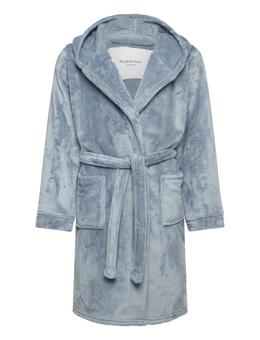 Rosemunde Kids - RHFlurry Kids Hooded Fleece Robe - bademäntel - dusty blue - 0
