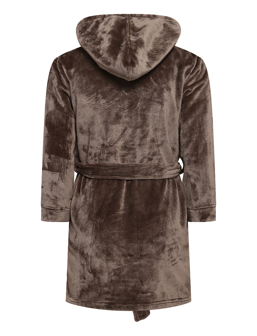 Rosemunde Kids - RHFlurry Kids Hooded Fleece Robe - bademäntel - falcon - 1