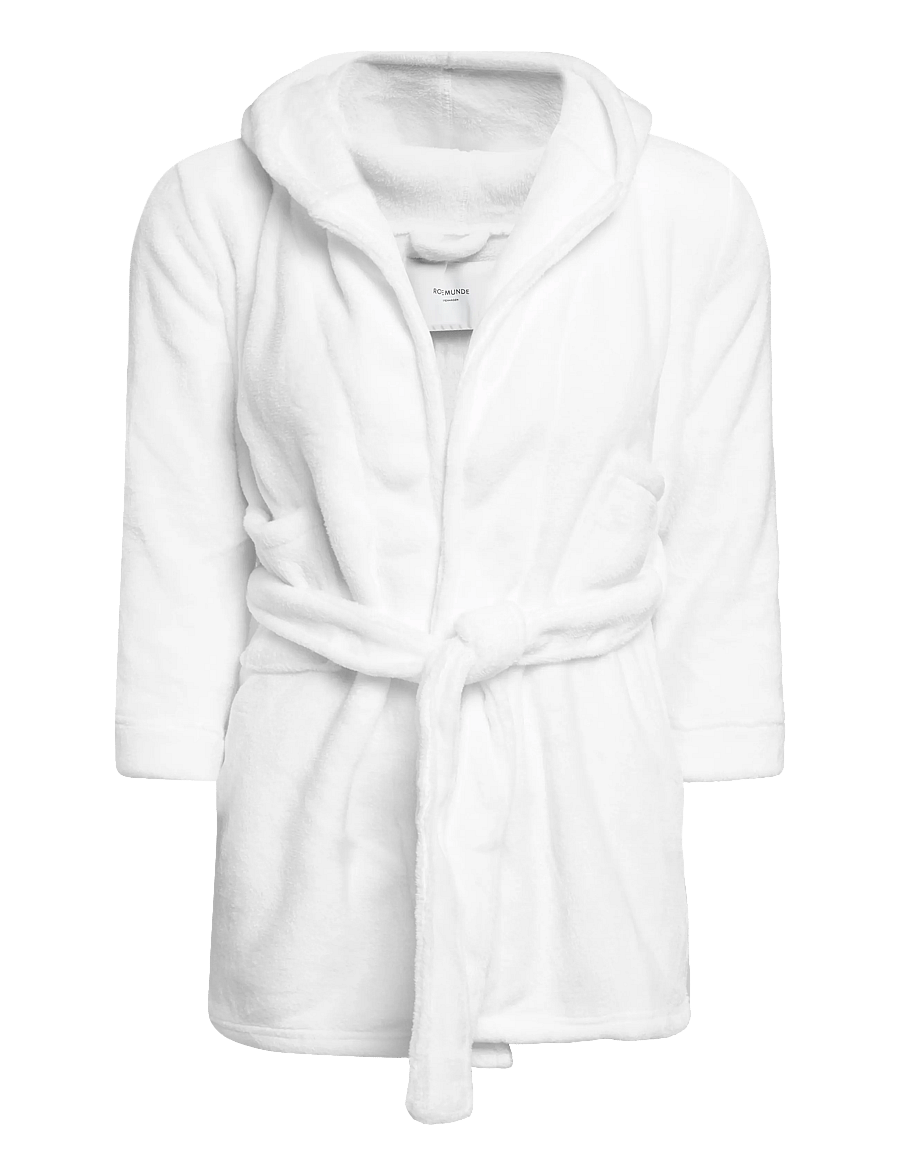 Rosemunde Kids - RHFlurry Kids Hooded Fleece Robe - bademäntel - ivory - 0