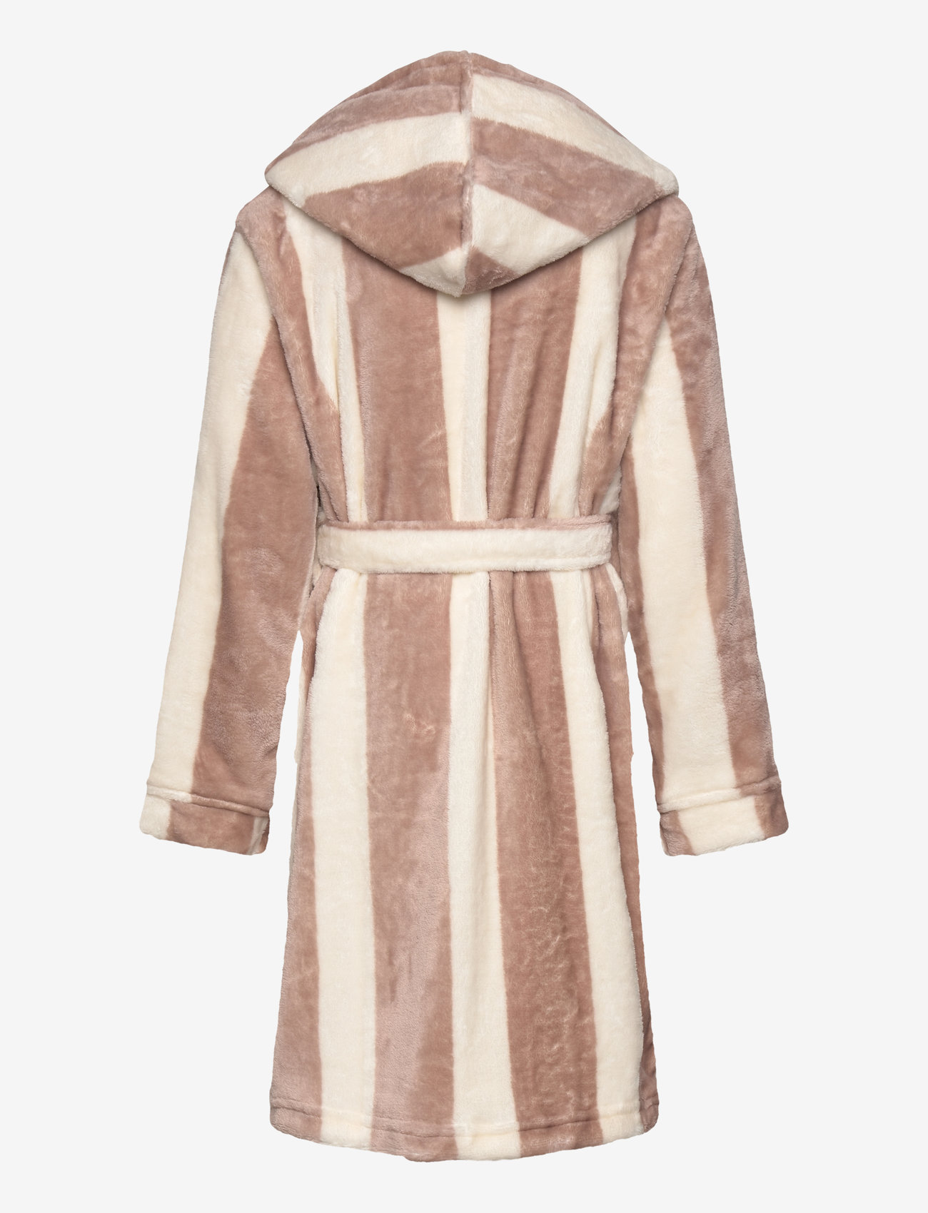 Rosemunde Kids - RHFlurry Kids Hooded Fleece Robe - hommikumantlid - powder stripe print - 1