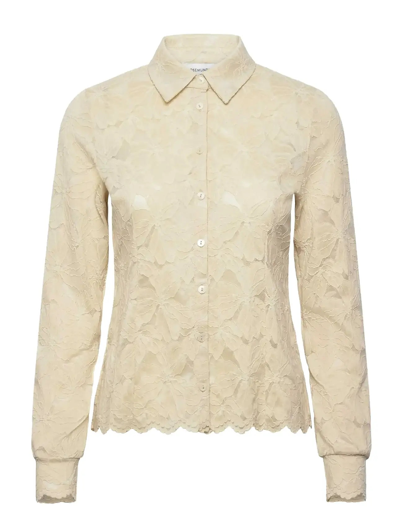 Rosemunde Rwfiona Ls Lace Shirt - Cream - XS