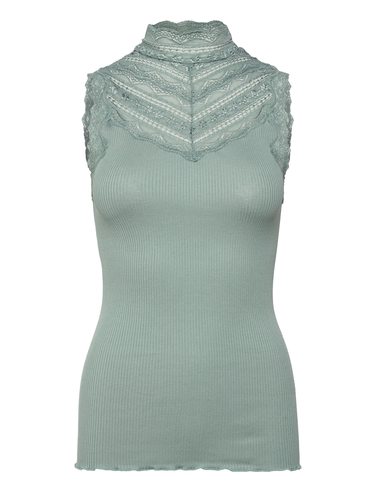 Rosemunde Silk Top W/ Lace - - XS 2