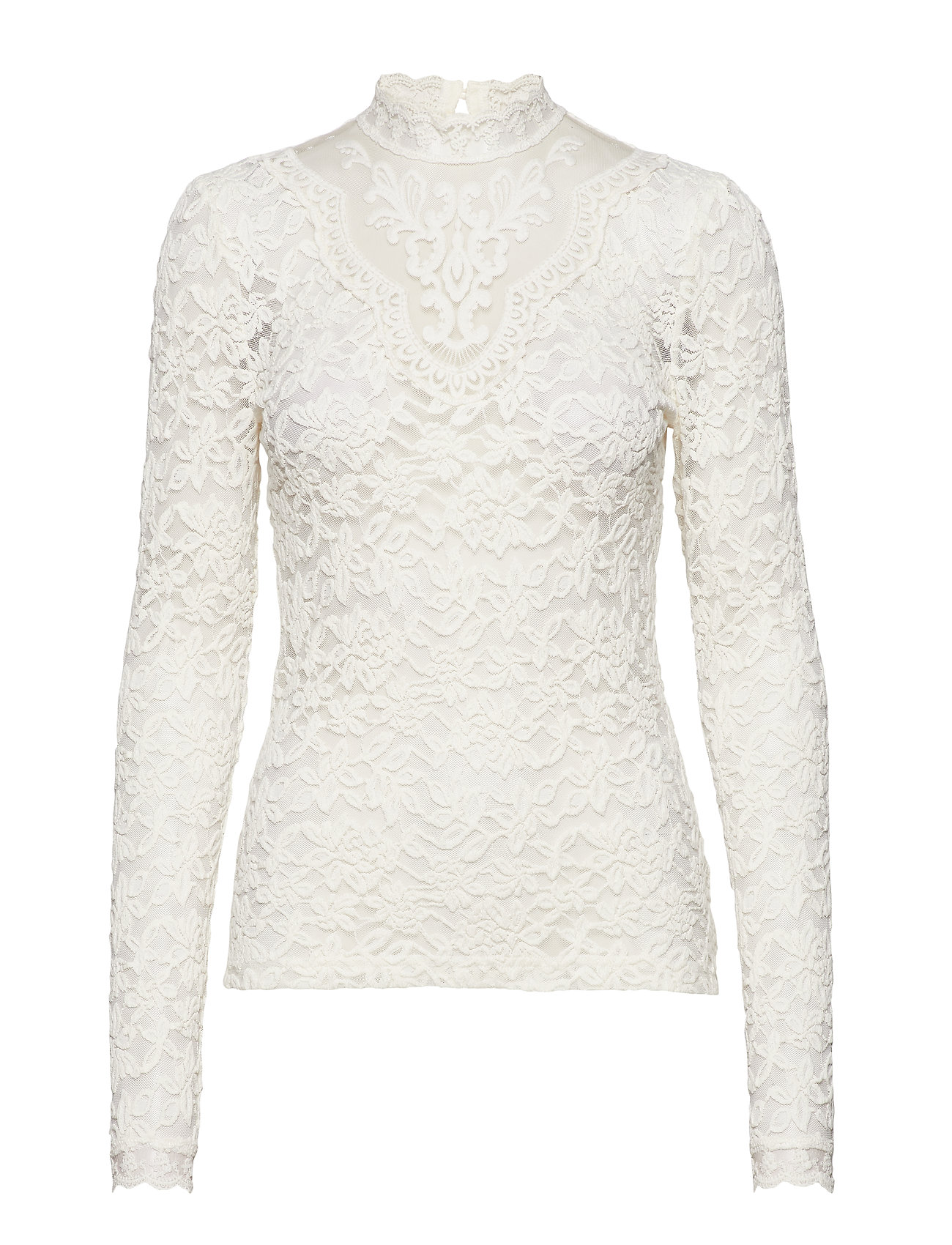Rosemunde Rwdelicia Ls T-Neck T-Shirt - Cream - S