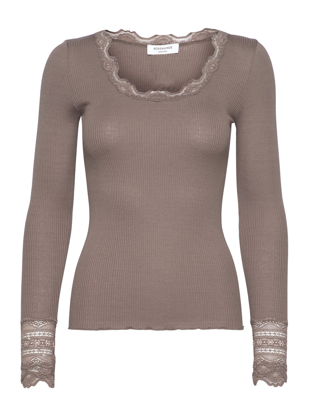 Rosemunde Rwbenita Silk Ls O-Neck Lace T-Shirt - - XS 3