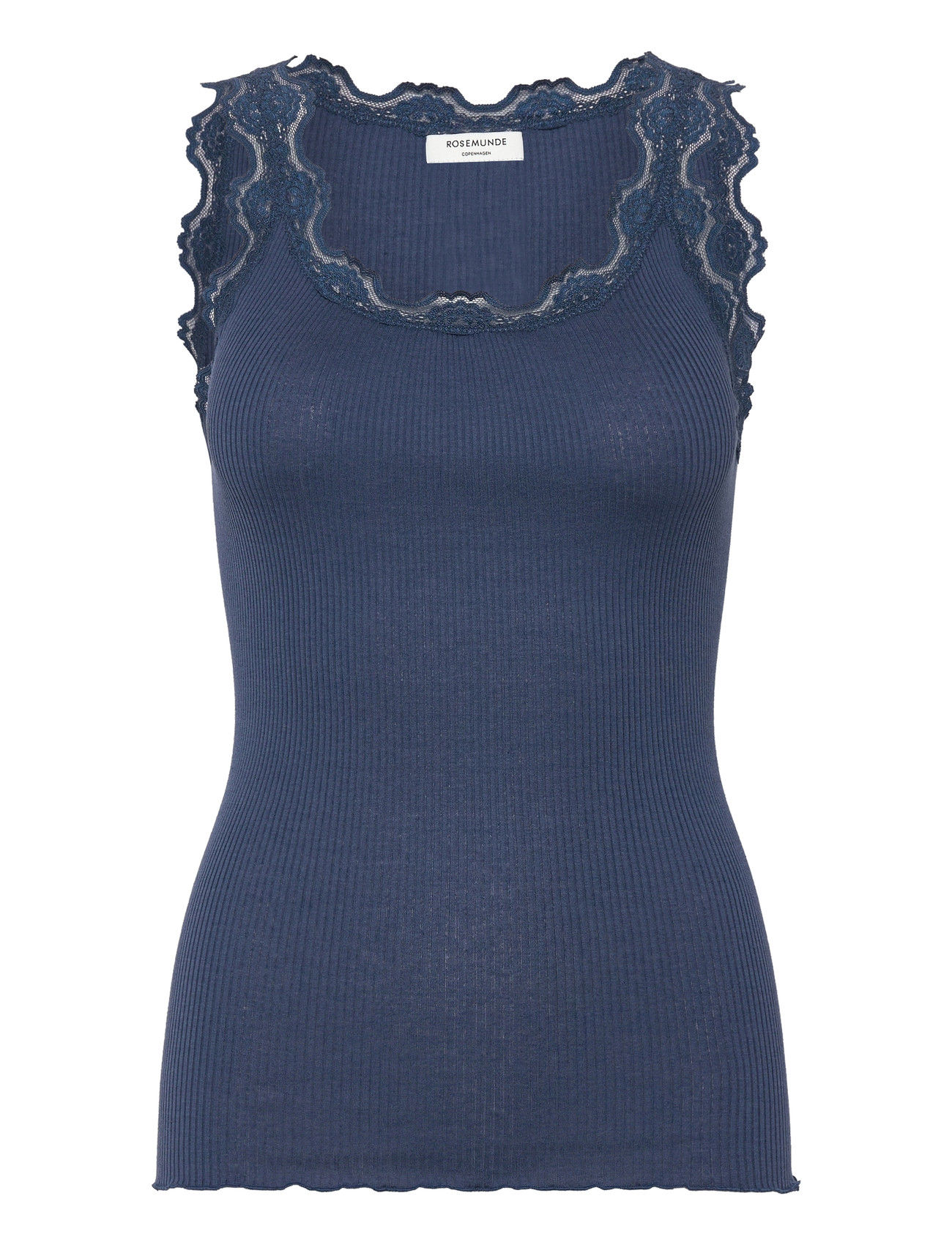 Rosemunde Rwbabette Silk Sl U-Neck Lace Top - Pink - XS 1