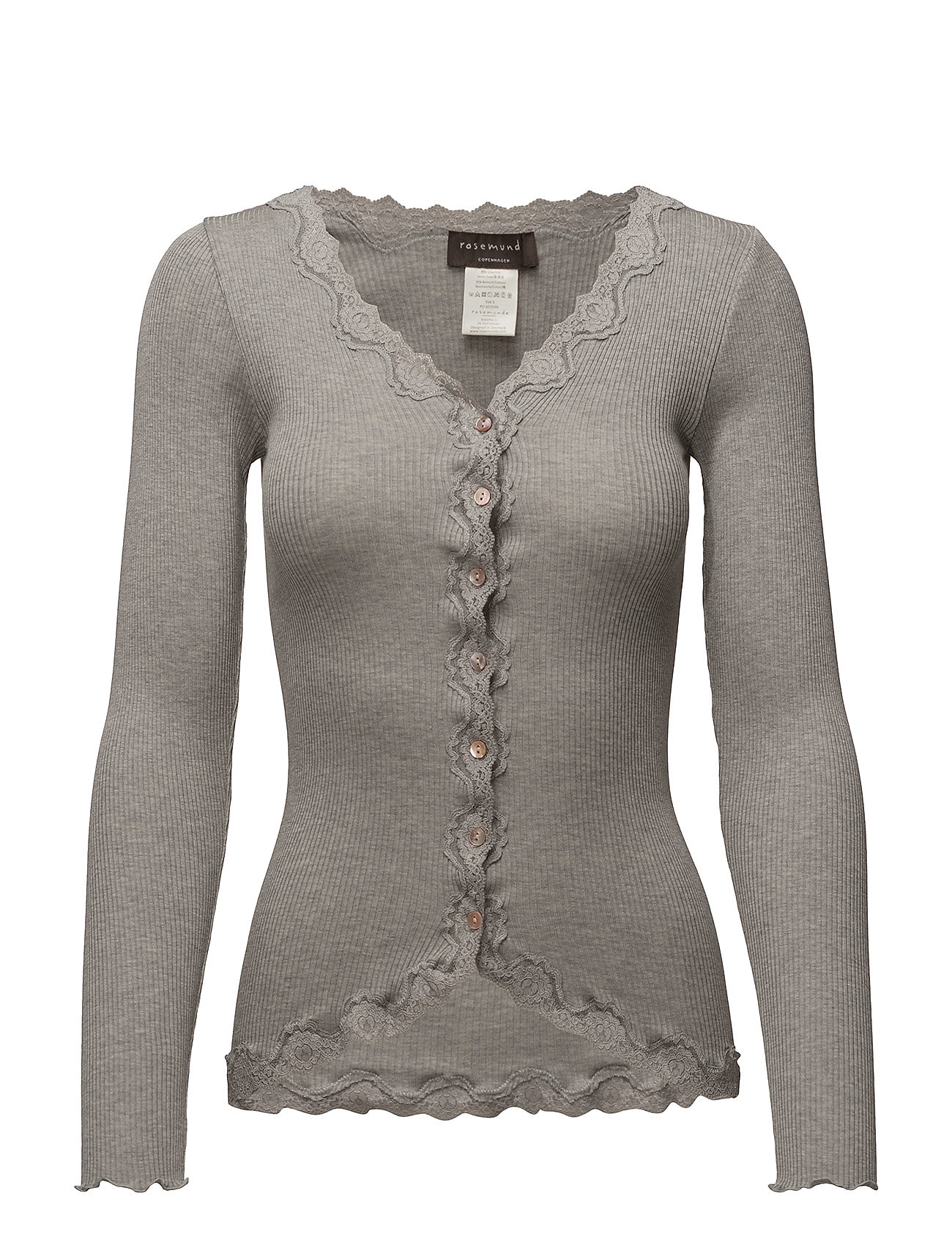 Rosemunde Rwbabette Silk Ls V-Neck Lace Cardigan - - XS 2