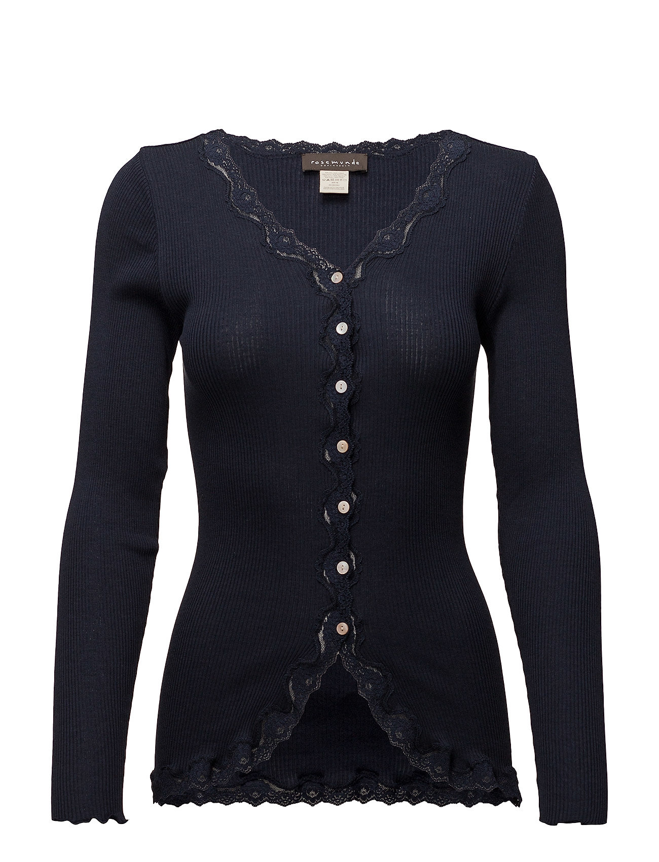 Rosemunde Rwbabette Silk Ls V-Neck Lace Cardigan - - XS 1