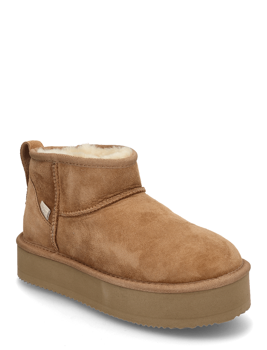Rosemunde - RHBrisbane Shearling Plateau Boots - bottines doublés teddy - almond - 1