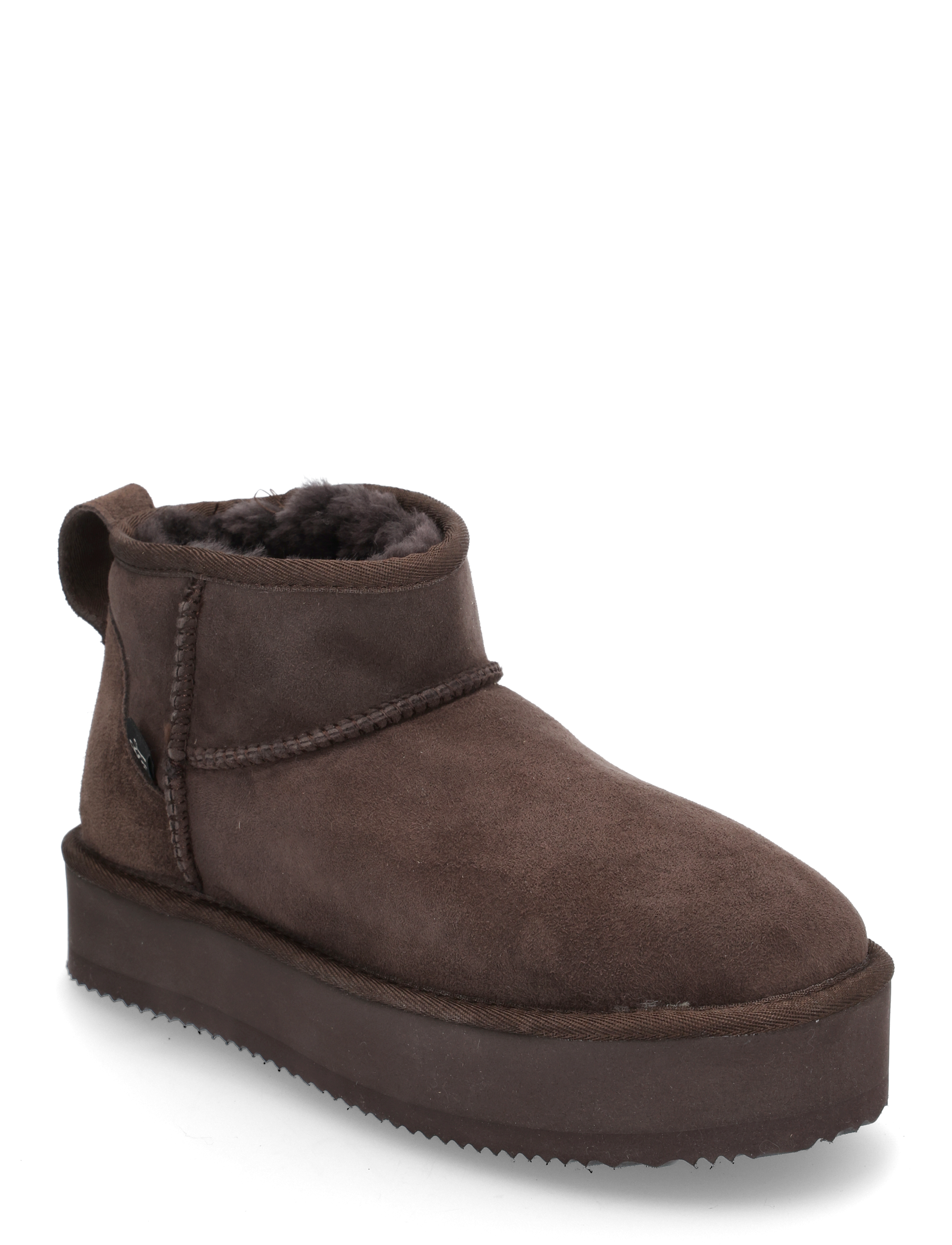 Rosemunde Rhbrisbane Shearling Plateau Boots, Kvinder, Lammeskinds Plateau Støvler, Brun, Str: 40