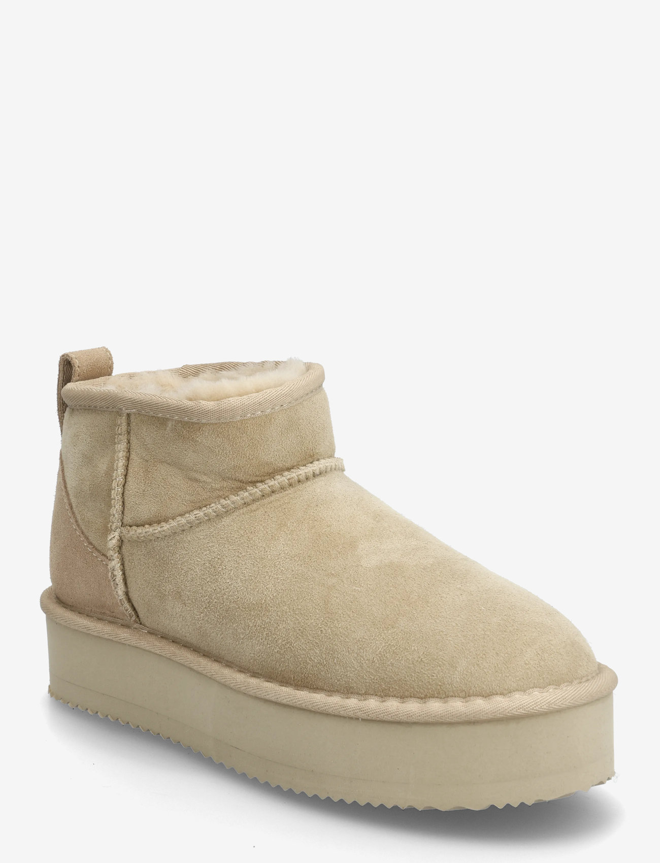 Rosemunde - RHBrisbane Shearling Plateau Boots - teddyfell boots - taupe - 0