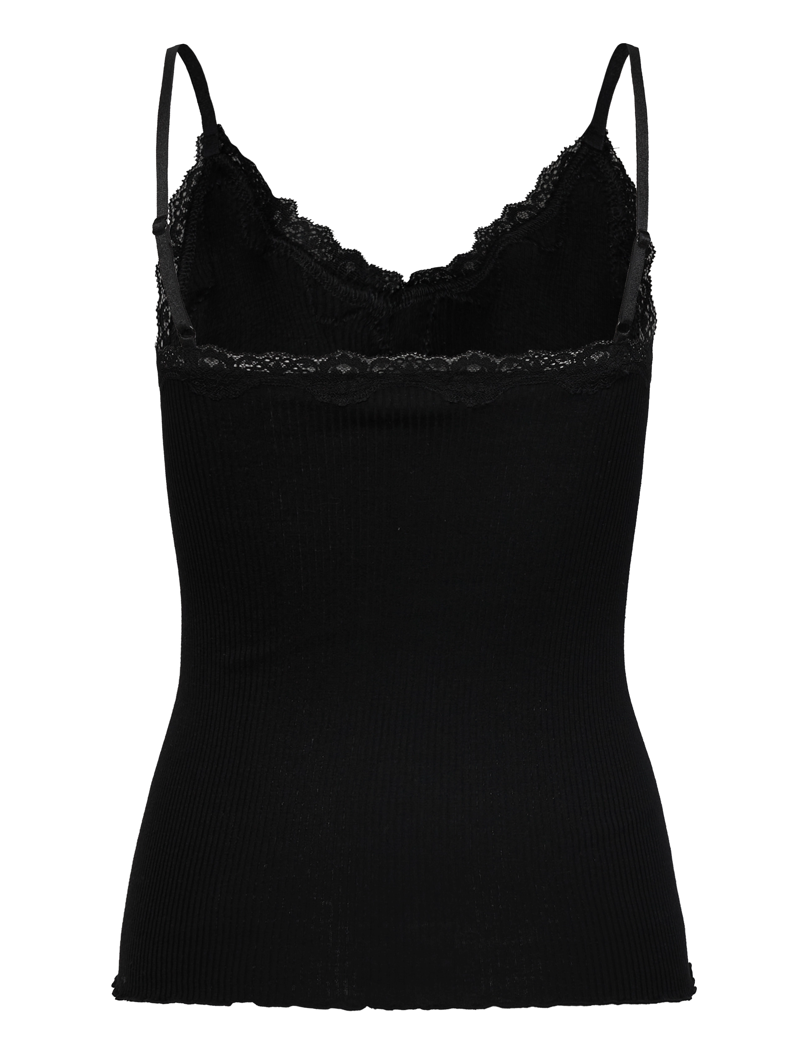 Rosemunde - RWBeatha SL Regular Singlet Top - topid ja varrukateta alussärgid - black - 2