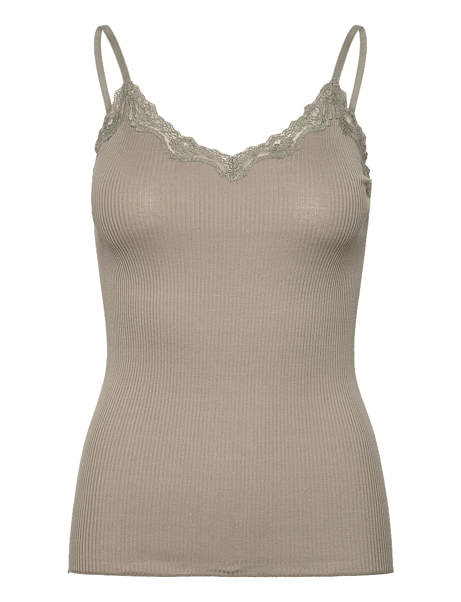Rosemunde - RWBeatha SL Regular Singlet Top - Ärmellose tops - dried sage - 1