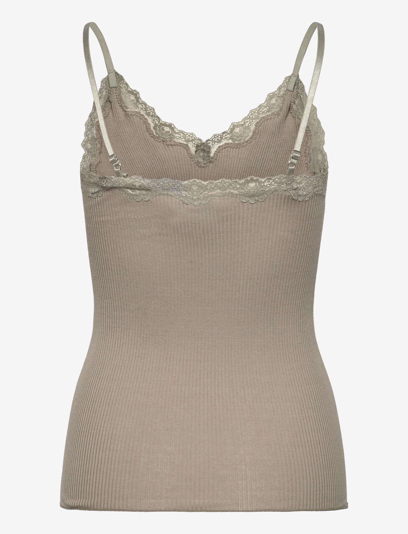 Rosemunde - RWBeatha SL Regular Singlet Top - tanktops - dried sage - 2