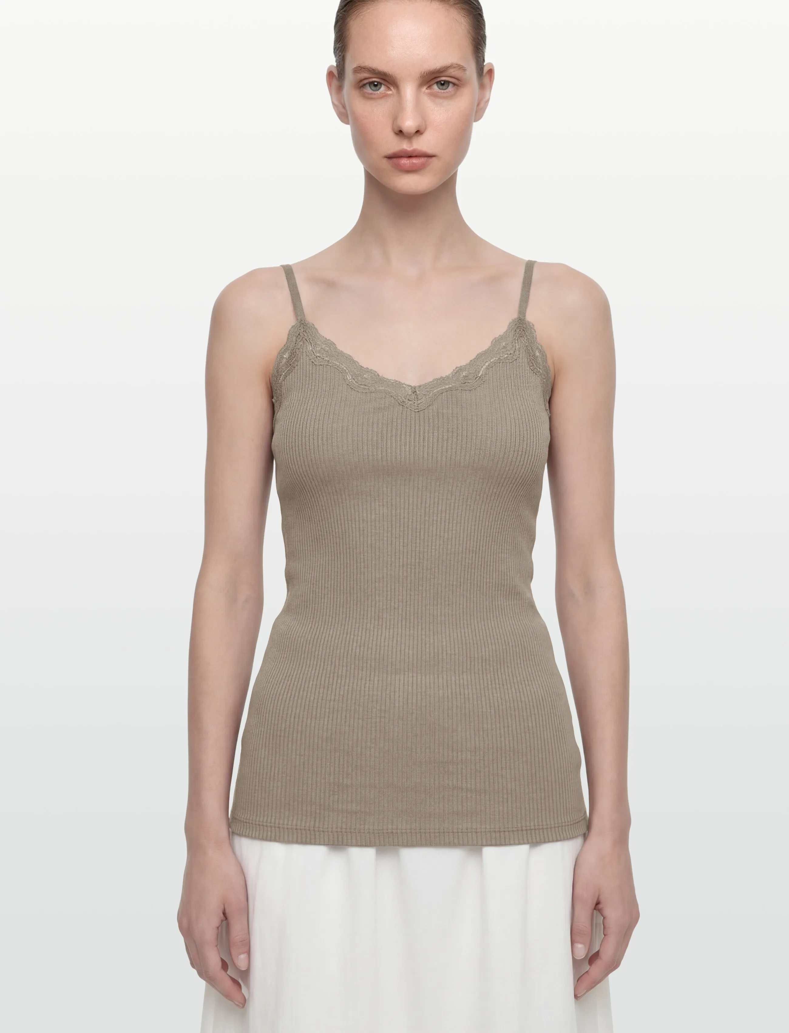 Rosemunde Rwbeatha Sl Regular Singlet Top linnen dam – bild 2