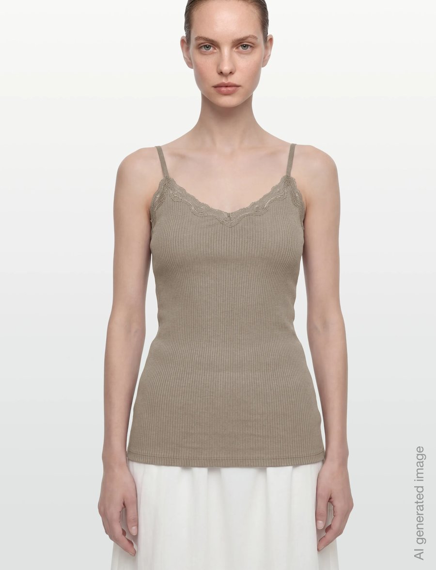 Rosemunde - RWBeatha SL Regular Singlet Top - Ärmellose tops - dried sage - 3
