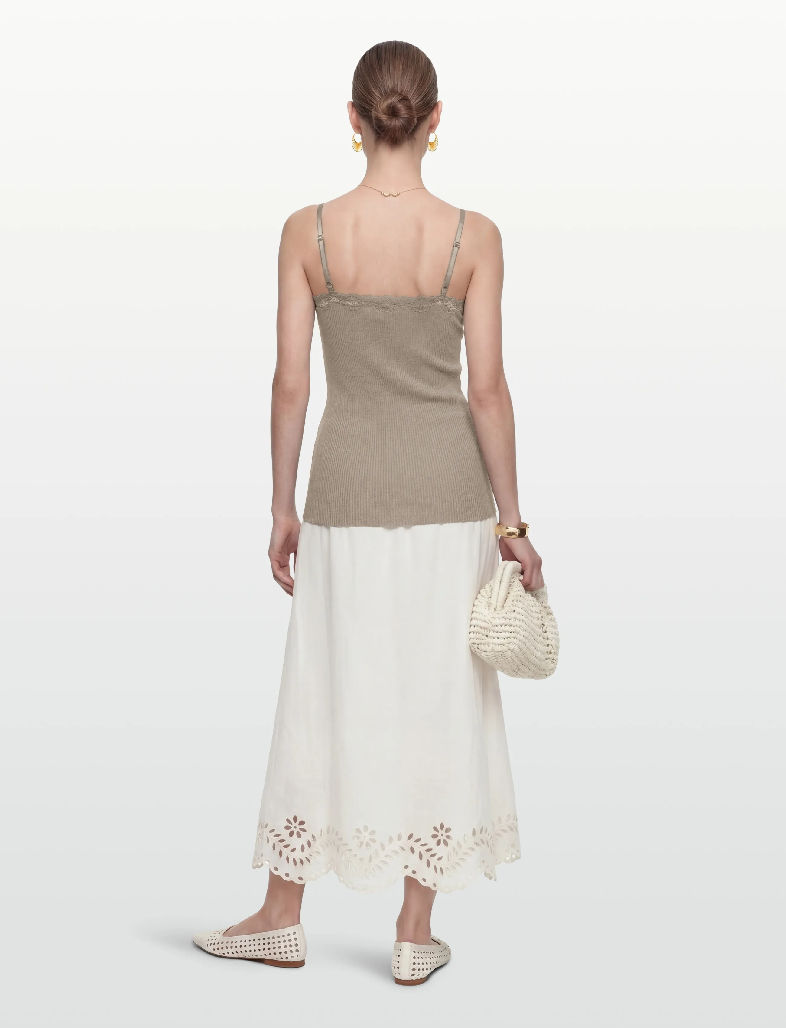 Rosemunde Rwbeatha Sl Regular Singlet Top linnen dam – bild 3