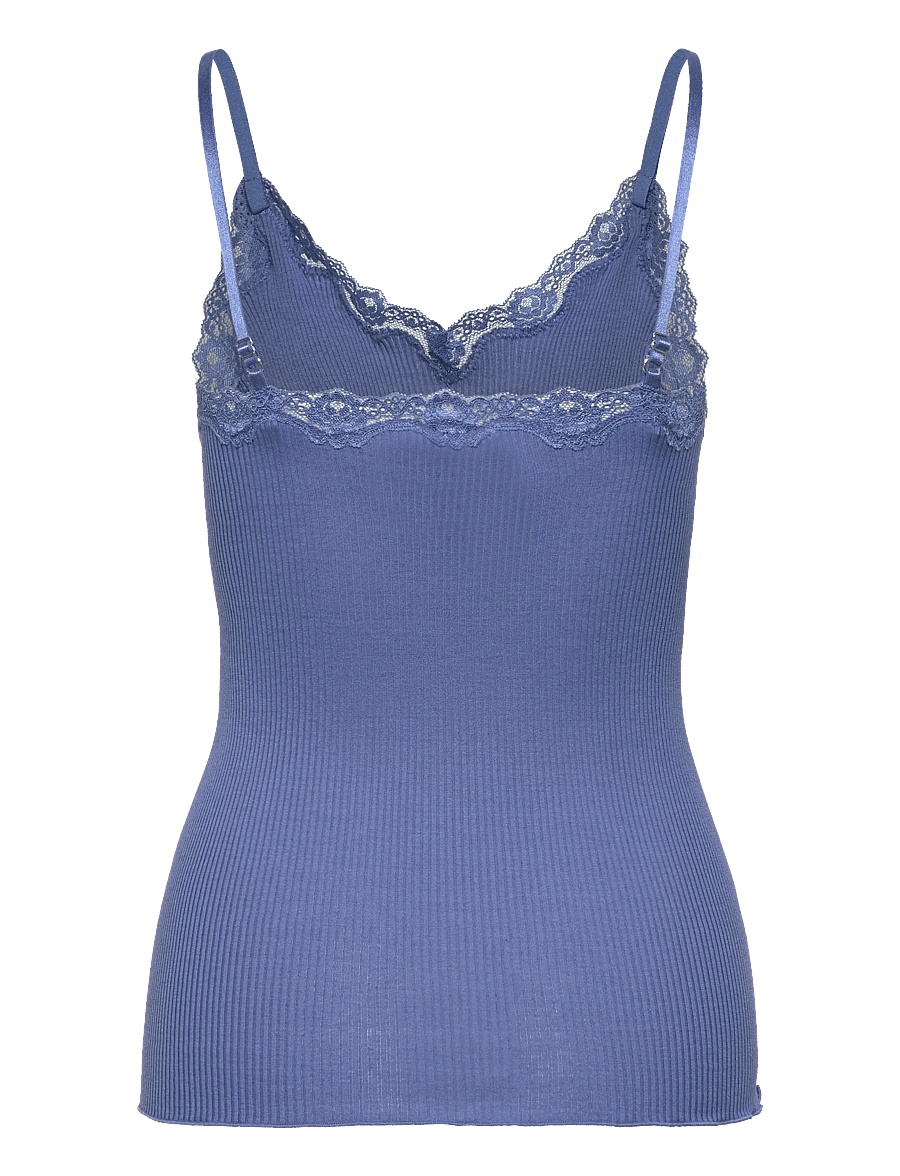 Rosemunde - RWBeatha SL Regular Singlet Top - tanktops - dutch blue - 2